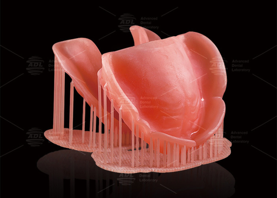 Купить CAD/CAM Цифровые съемные частичные зубные протезы Deep Pink Компьютерные печатные зубные протезы Производство в сети